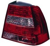  Фонари задние внешние Л+П (КОМПЛЕКТ) ТЮНИНГ прозрачные с диодами ГАБАРИТ , СТОП СИГНАЛ хрустальный, красно белый для  VW BORA (98-03)