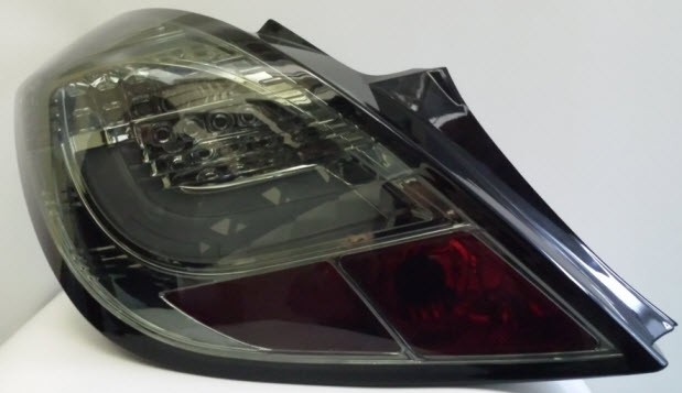 Фонари задние Л+П (комплект) ТЮНИНГ  (5 дв) светодиодные, тонированные SONAR для Opel Corse D (06 -)
