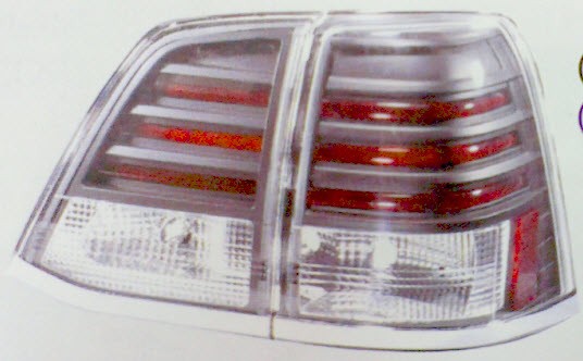  Фонари задние внешний+внутренний Л+П (КОМПЛЕКТ) ТЮНИНГ с диодной подсветкой , хромированная рамка (SONAR) хромированные для TOYOTA LAND CRUISER 200