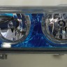  Фары передние Л+П (КОМПЛЕКТ) ТЮНИНГ прозрачные с 2мя светящимися ободками внутри синие для  VW PASSAT B4 (93-96)