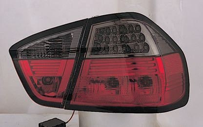  Фонари задние внешний+внутренний Л+П (КОМПЛЕКТ) ТЮНИНГ (СЕДАН) прозрачные с диодами указатель поворота (SONAR) ТОНИР внутри красные, тонированные для  BMW 3xx E90/E91 (04-)