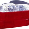  Фонарь задний внешний левый хрустальный, красно белый для  BMW 7xx E38 (94-02)