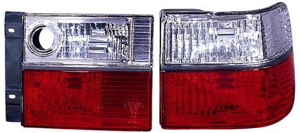  Фонари задние внешний+внутренний Л+П (КОМПЛЕКТ) (СЕДАН) ТЮНИНГ хрустальный, красно белый для  VW VENTO (92-98)
