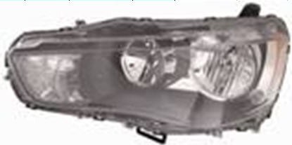 Фара передняя левая (DEPO) внутри черная под корректор  для MITSUBISHI OUTLANDER XL (10-)