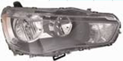  Фара передняя правая (DEPO) внутри черная под корректор  для MITSUBISHI OUTLANDER XL (10-)