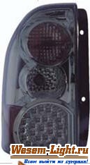 Фонари задние внешние Л+П (КОМПЛЕКТ) ТЮНИНГ с диодной подсветкой , хрустальные тонированные для Suzuki GRAND VITARA (98-) CHEVROLET TRACKER (99-) XL7 (01-06)