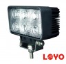 Светодиодная фара LOYO WORK 8018B рабочий свет(FLOOD), 18 вт, прямоугольная, для спецтехники, внедрожников, грузовиков