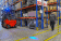 [10-48 Вольт] Сигнальный (маркерный BlueSpot) фонарь безопасности для погрузчика синего (голубого) цвета LOYO WORK 4020 Blue Блюспот