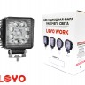 LED фара рабочего света LOYO WORK 8027 светодиодная, 27 Вт, квадратная, ближний свет(flood) для спецтехники и внедорожников