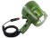Ручной фонарь-прожектор, фара-искатель ксеноновый, зеленый 12 Вольт, 35 Ватт от прикуривателя для туризма, охоты, рыбалки
