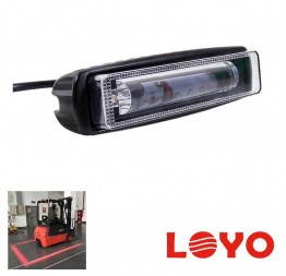 LOYO SLIMLINE RED Маркерный фонарь компактный прожектор безопасности, красная линия, для вилочного складского погрузчика. Свет - красный