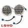 Головные LED фары 7" дюймов LOYO 0075A SILVER хромированные для Jeep Wrangler/Rubicon, Land Rover Defender, Нива, УАЗ, Hummer H2, с ДХО, 75 Вт