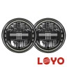 Фары LED LOYO KING NONG  (7 дюймов LOYO LY-KK7-001): ближний и дальний свет, дневные ходовые огни для Нива, УАЗ, Jeep Wrangler, Hammer, Defender