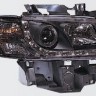  Фары передние Л+П (КОМПЛЕКТ) ТЮНИНГ линзованные (DEVIL EYES) РЕШЕТК литые с указателем поворота (SONAR) внутри черные для  VW TRANSPORTER T4 (90-)