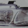  Фары передние Л+П (КОМПЛЕКТ) ТЮНИНГ прозрачные хрустальные внутри хромированные указатель поворота БЕЛ для  PLYMOUTH VOYAGER (96-00)