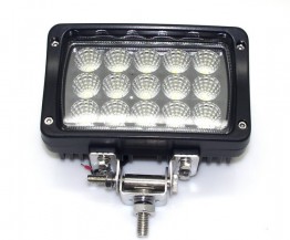 LED фара рабочего света FE15-45F110 (45 Ватт, прямоугольная, для спецтехники, для внедорожников, тип света - ближний FLOOD)