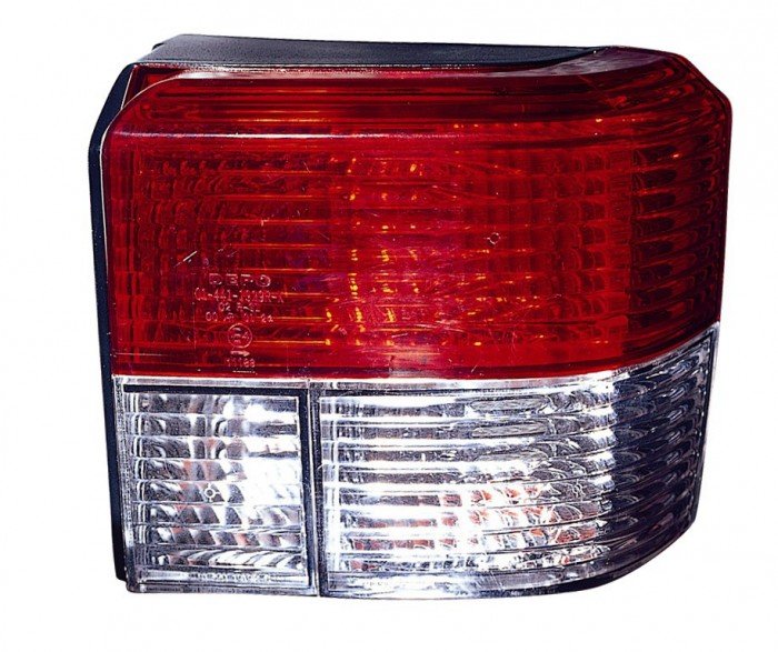  Фонари задние внешние Л+П (КОМПЛЕКТ) ТЮНИНГ диодный стоп сигнал, хрустальный, красно белый для  VW TRANSPORTER T4 (90-)