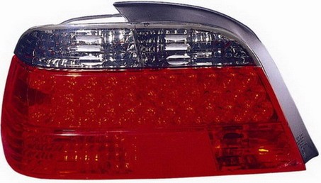  Фонари задние внешние Л+П (КОМПЛЕКТ) ТЮНИНГ прозрачные хрустальные с диодным габаритом, красные, тонированные для  BMW 7xx E38 (94-02)