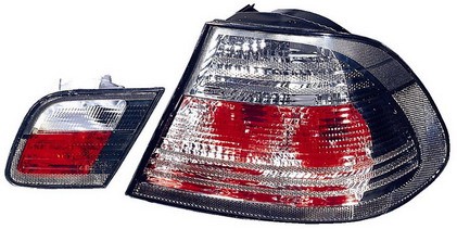  Фонари задние внешний+внутренний Л+П (КОМПЛЕКТ) ТЮНИНГ прозрачные хрустальные ТОНИР для  BMW 3xx E46 КУПЕ (98-06)